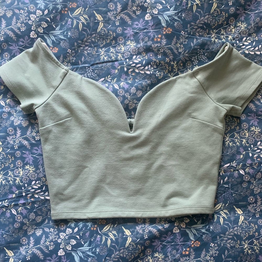 Mint Crop Top
